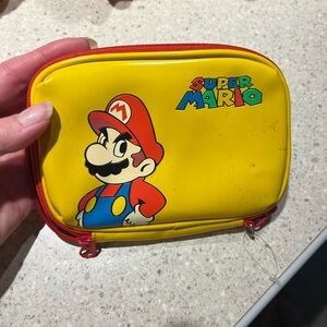 Nintendo DS Super Mario Travel Carrying Case Mario Party Yellow 6”x4.25”